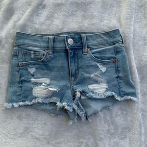 denim shorts